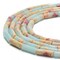 Light Blue Aqua Terra Jasper Cylinder Tube Beads Size 4x13mm 15.5'' Strand